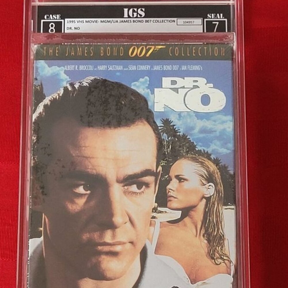 GRADED AND SEALED, 1995 V.H.S. COPY OF THE 1962 JAMES BOND FILM, DR. NO!!!
